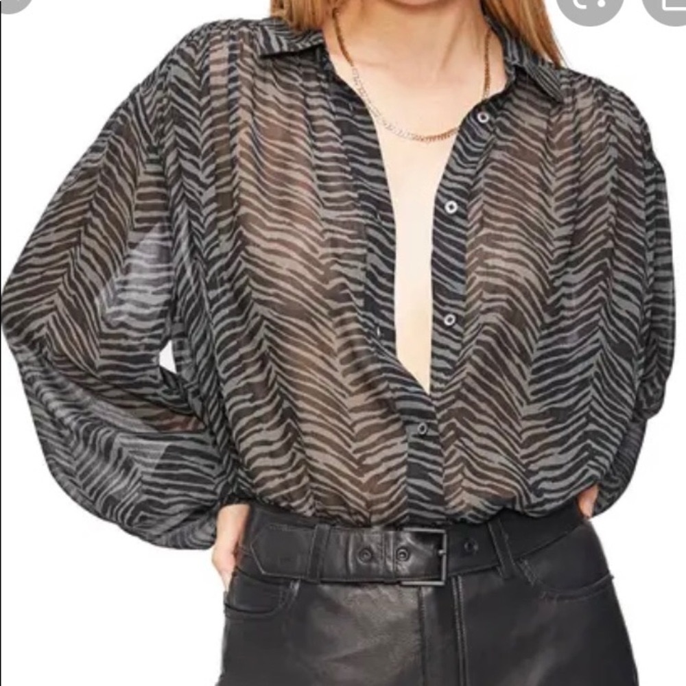 ANINE BING CALEB BLOUSE